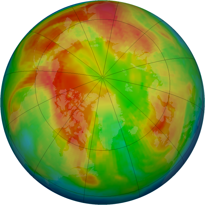 Arctic ozone map for 26 February 2004